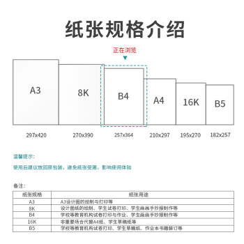 得力(deli)多功能B4打印纸 70g克500张*4包一箱 双面复印纸 学生试卷纸 草稿纸 整箱2000张 7791